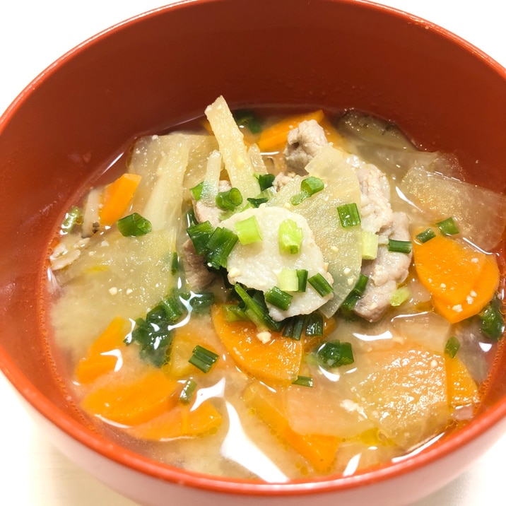 冷凍ごぼうで簡単!美味しい ほっこり豚汁